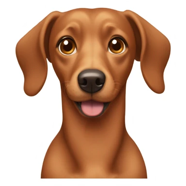 Brown weenie dog named Pheobe  sticker