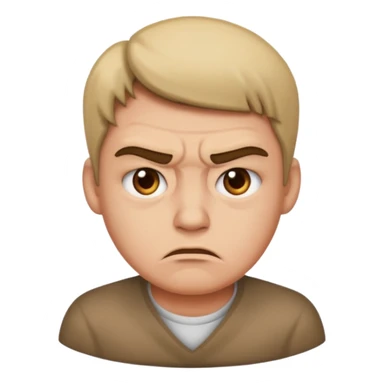 Disgusted face sticker