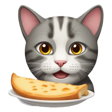 Hungry cat sticker