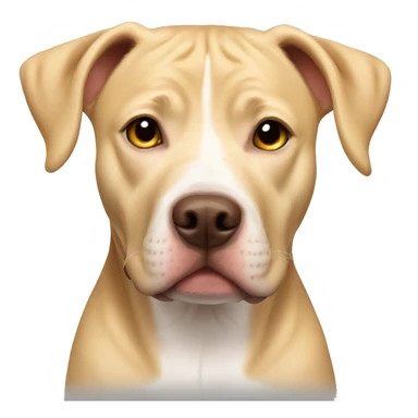blonde Pitbull lab mix pitbull ears  sticker