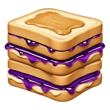peanut butter & jelly sandwich  sticker