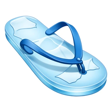flip flop made of ice sticker