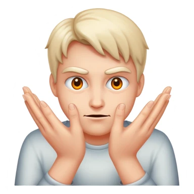 Evil face with rubbing hands  sticker