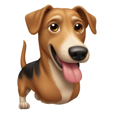 Perro salchicha haciendo pis sticker