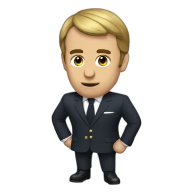 Macron fumant sticker