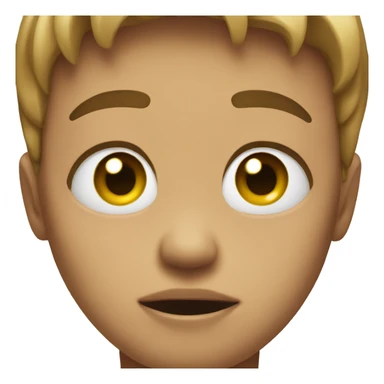 Gender, neutral, crying face sticker