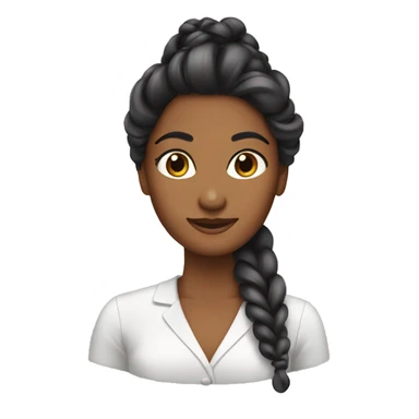 tresses workign woman sticker