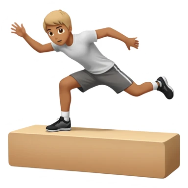 parkour at kids school sticker