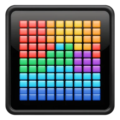 Generate 8 unique emoji-style icons representing chemical element tiles, atomic symbols, colorful science grid blocks, and laboratory chemistry themes. sticker