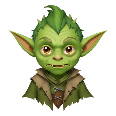 Steven Miller as a goblin with a mischievous expression sticker