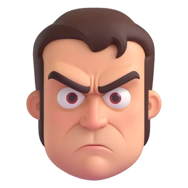 angry man, a fly on the window sticker