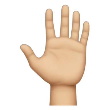 hand without little finger sticker
