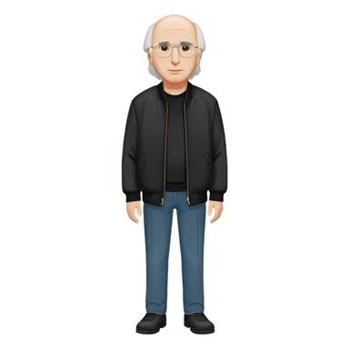 Larry David full body, curb your enthusiasm  sticker