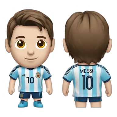 Lionel Andrés Messi Argentine uniform sticker