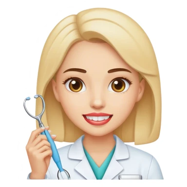 Dentist girl sticker