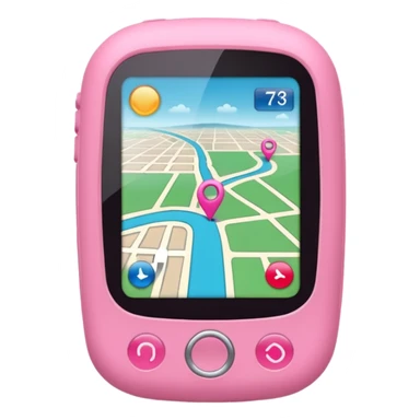 pink gps sticker