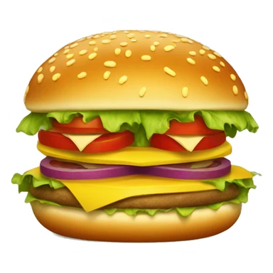 Un hamburger dans un style vintage des années 50 sticker