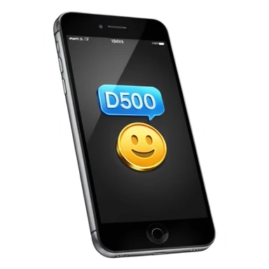 an iphone where a notification pops up that reads: "£50 deposit paid" sticker