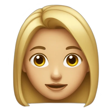 Sly face girl sticker