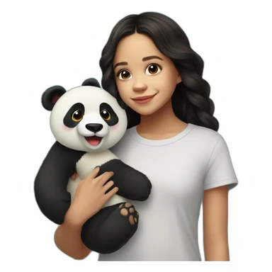 Jenna Ortega et un panda sticker