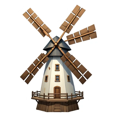 a vintage windmill sticker