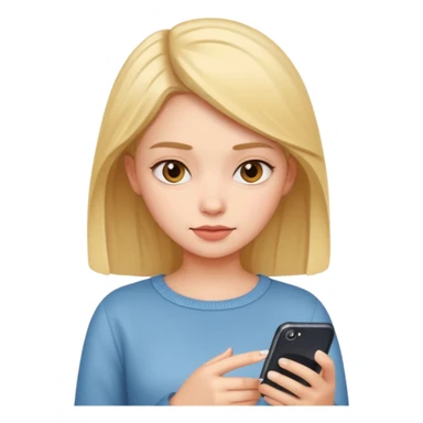 Girl texting  sticker