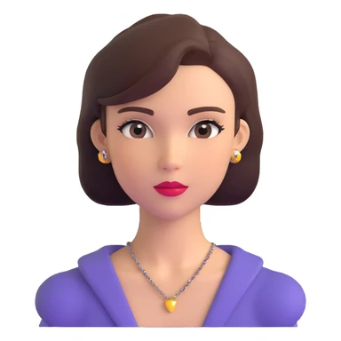 beautiful girl, glamorous look, confident expression sticker