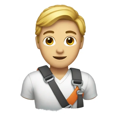 person with arm in a sling sticker