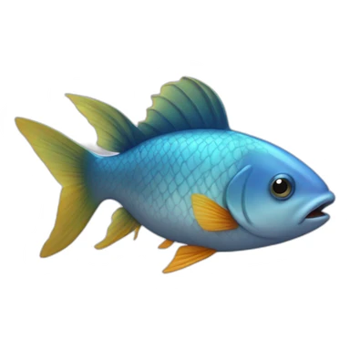 poisson qui dort sticker