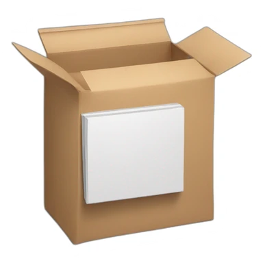 Open package with a white board and ramadan fanus inside of it sticker