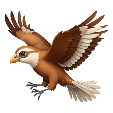 bird flying sticker