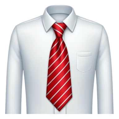 red necktie, professional attire accessory sticker