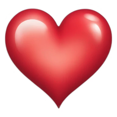 Coeur rouge a l’envers sticker