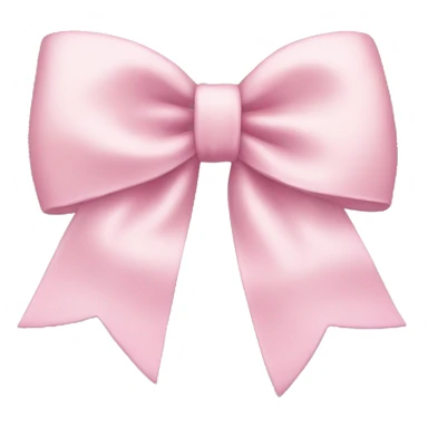 light pink bow without shadow sticker