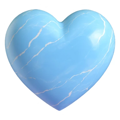marble lightblue heart sticker