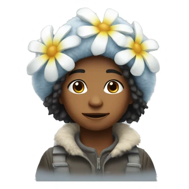 antarctica flower children sticker