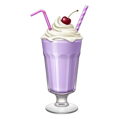 Milkshake light purple with high glass sticker