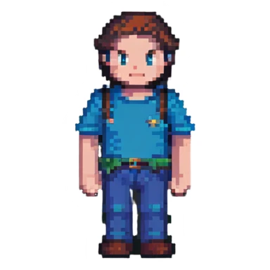 Minecraft character Steve pixel art sticker
