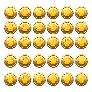 social media followers icone coin sticker