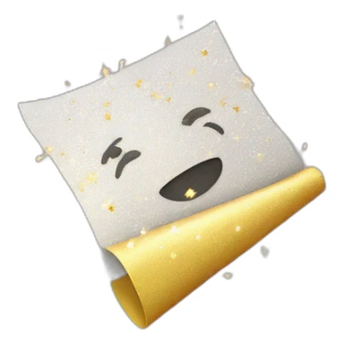 sparkles and paper sticker