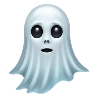 ghost looking sideway sticker