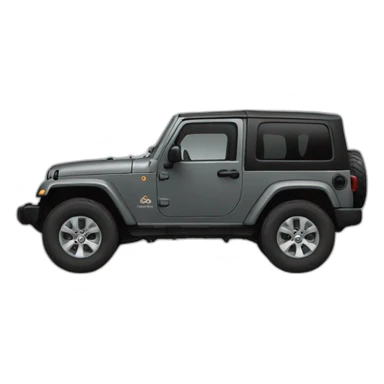 Dark gray jeep sticker