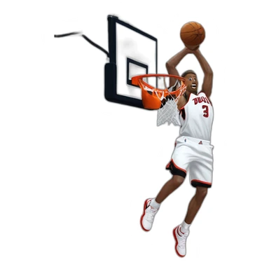 dunking michal jordan sticker