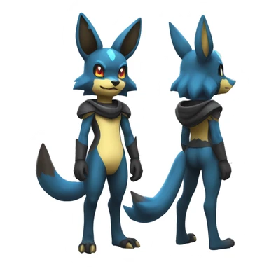 Lucario-Umbreon full body sticker
