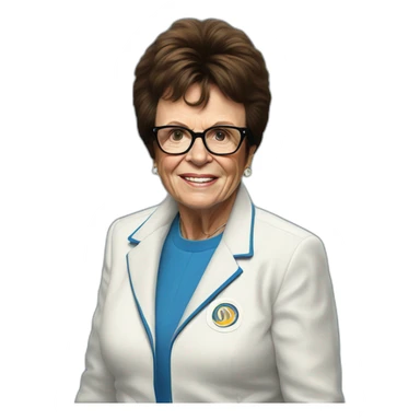 Billie Jean King sticker