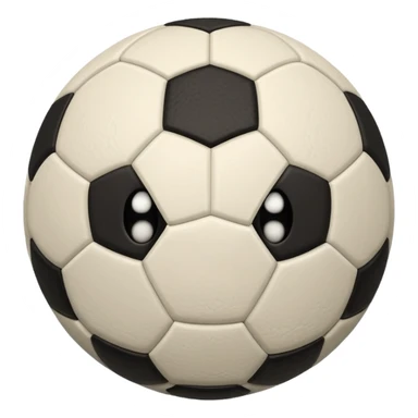 BALON DE FUTBOL CON CARAS MIEDO sticker