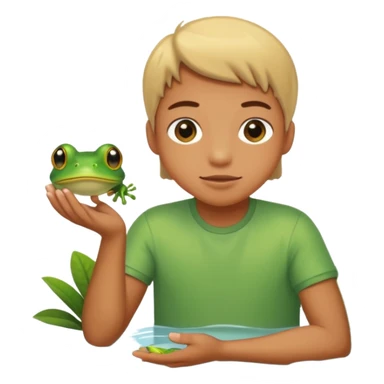 Catches frog sticker