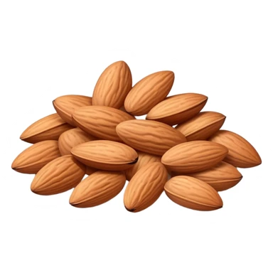 A small pile of almonds sticker
