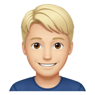 Norwegian handsome anime man sticker