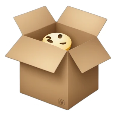 circle surrounding a box sticker